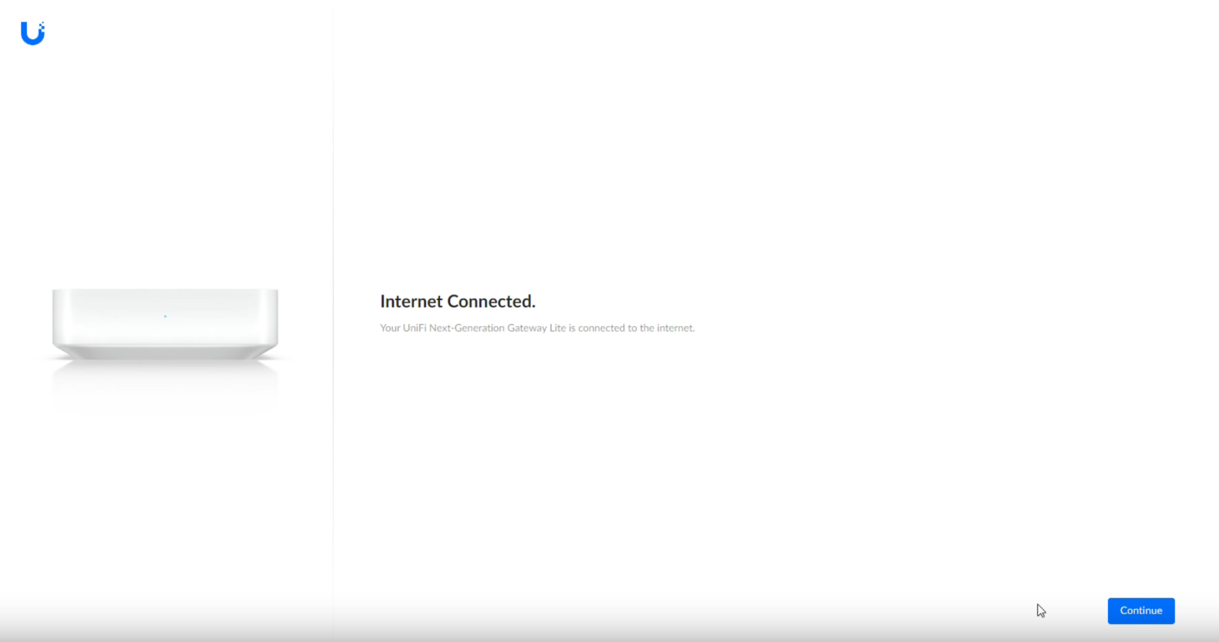 UXG Lite - Check internet connection