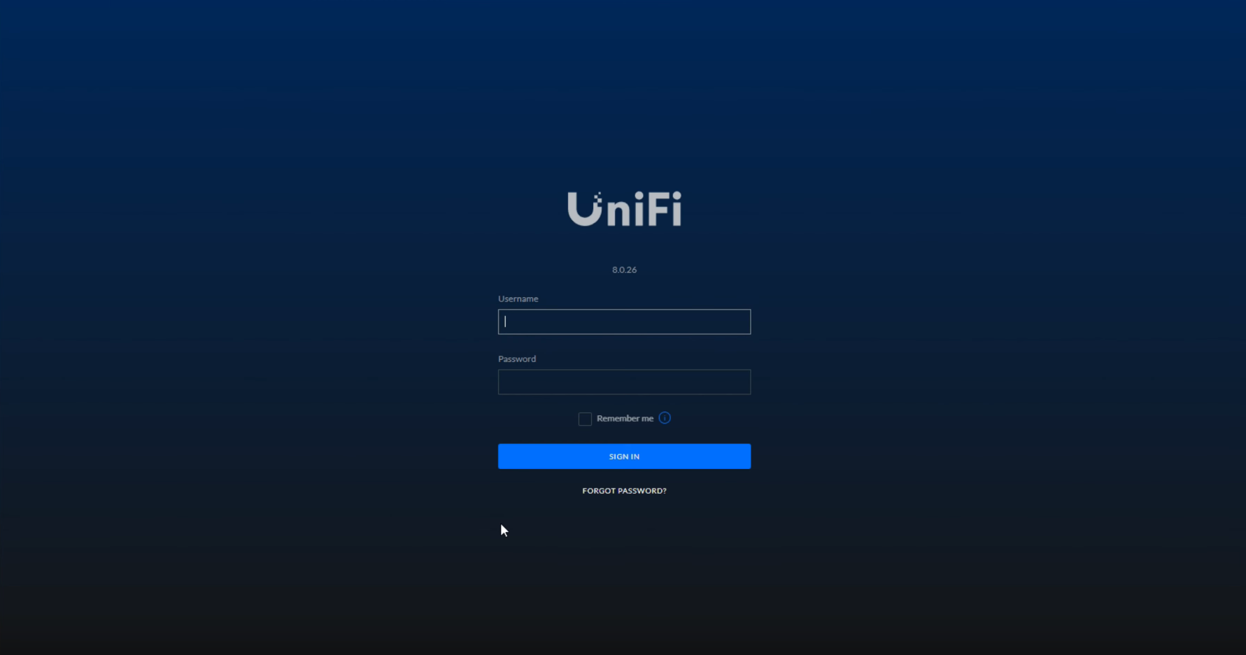 UXG Lite - Unifi login page