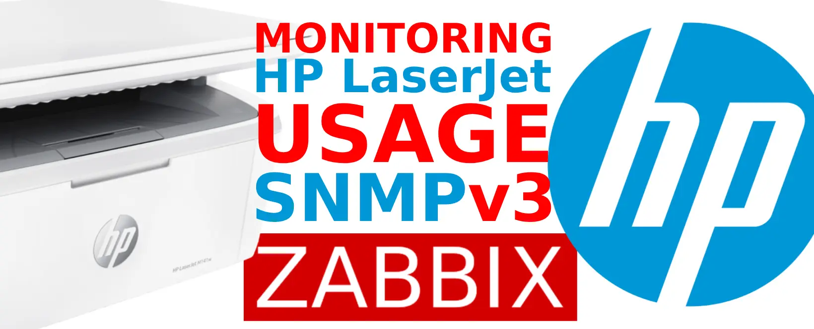 Monitoring HP LaserJet usage using SNMPv3 with Zabbix