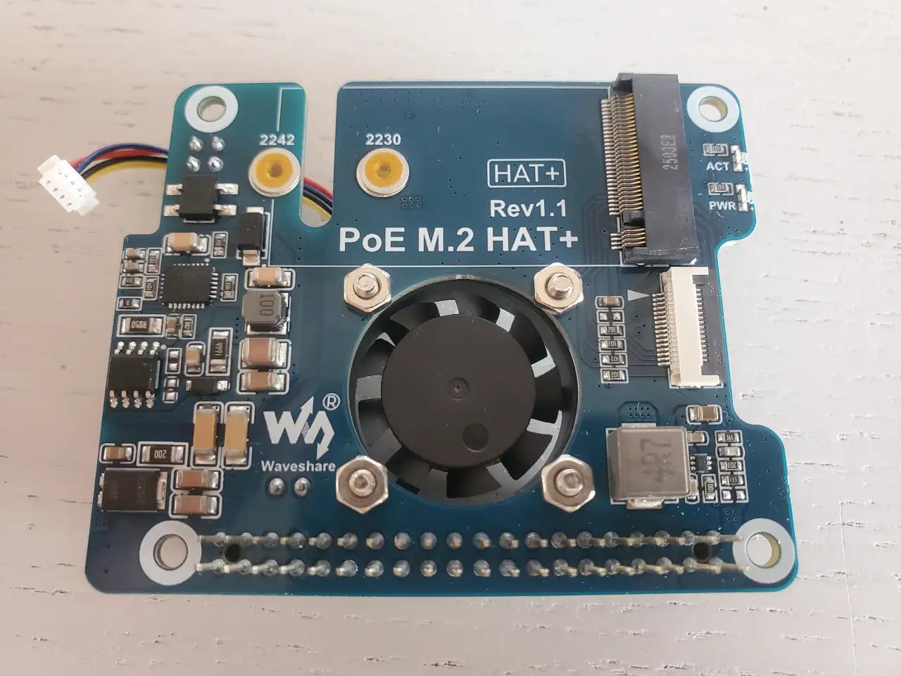 Waveshare POE M.2 HAT face