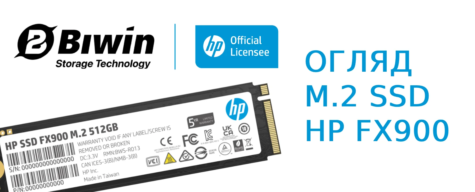 Огляд SSD HP FX900