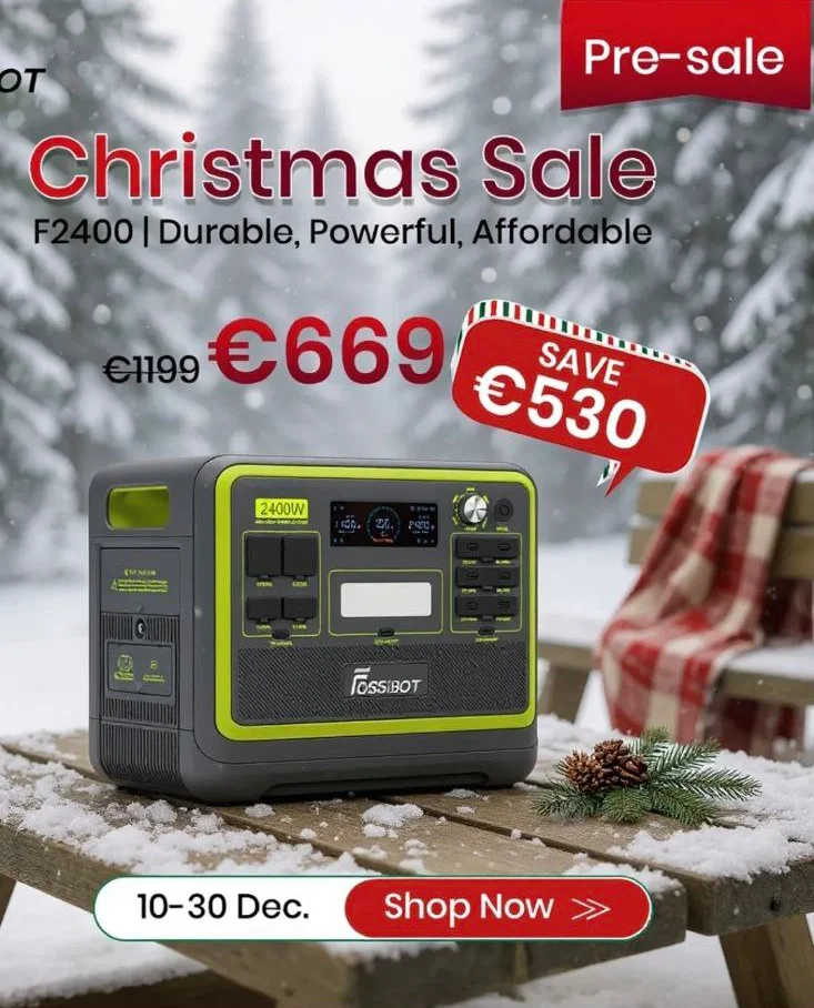 Holiday deal Fossibot F2400 for just 699 euro