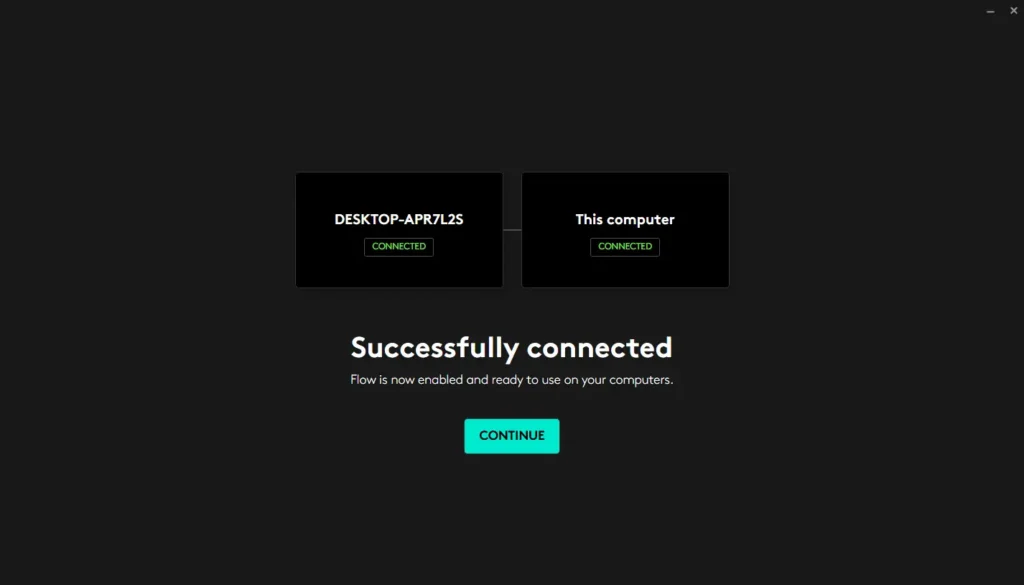 Logi Options+ connecting Flow to a second PC